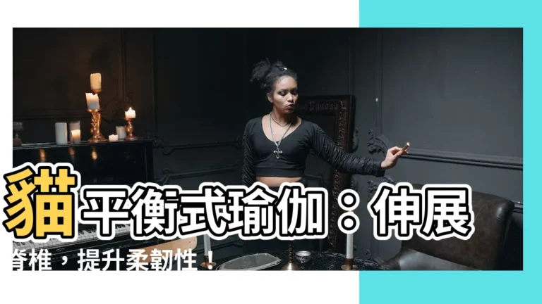 【貓平衡式 瑜伽】貓平衡式瑜伽：伸展脊椎，提升柔韌性！